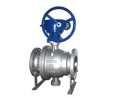 Worm wheel Float Flange ball valve