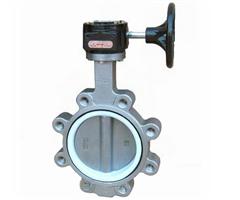 DIN DI worm gear lug wafer butterfly valve