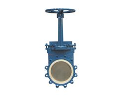 Ceramic Plug shaped Manual knife gate valve2