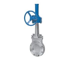 Bevel gear knife gate valve